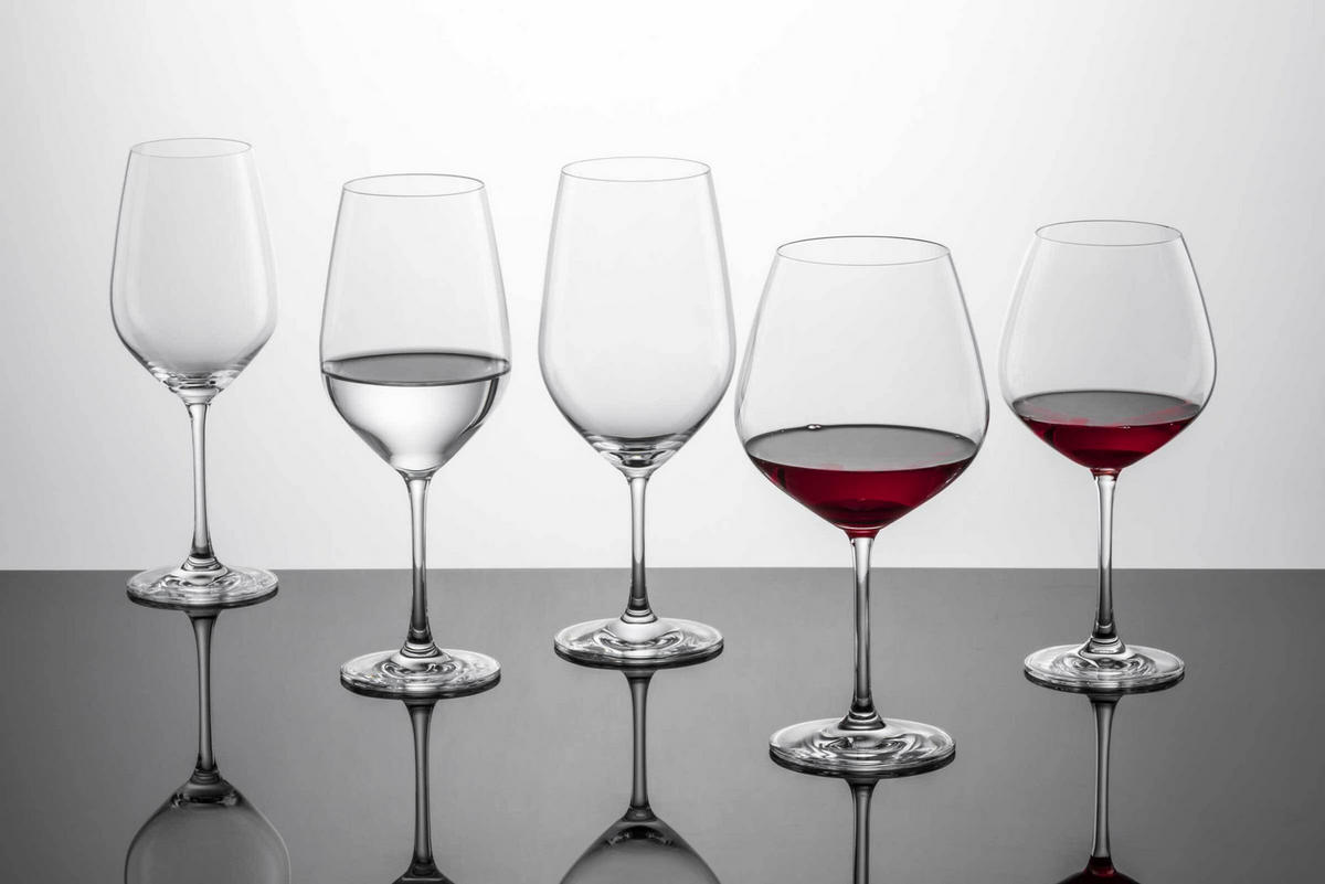 WASSERGLÄSER / ROTWEINGLÄSER Forté transparent 530 ml 4er Set - Transparent, Glas (0.53L) - Schott Zwiesel