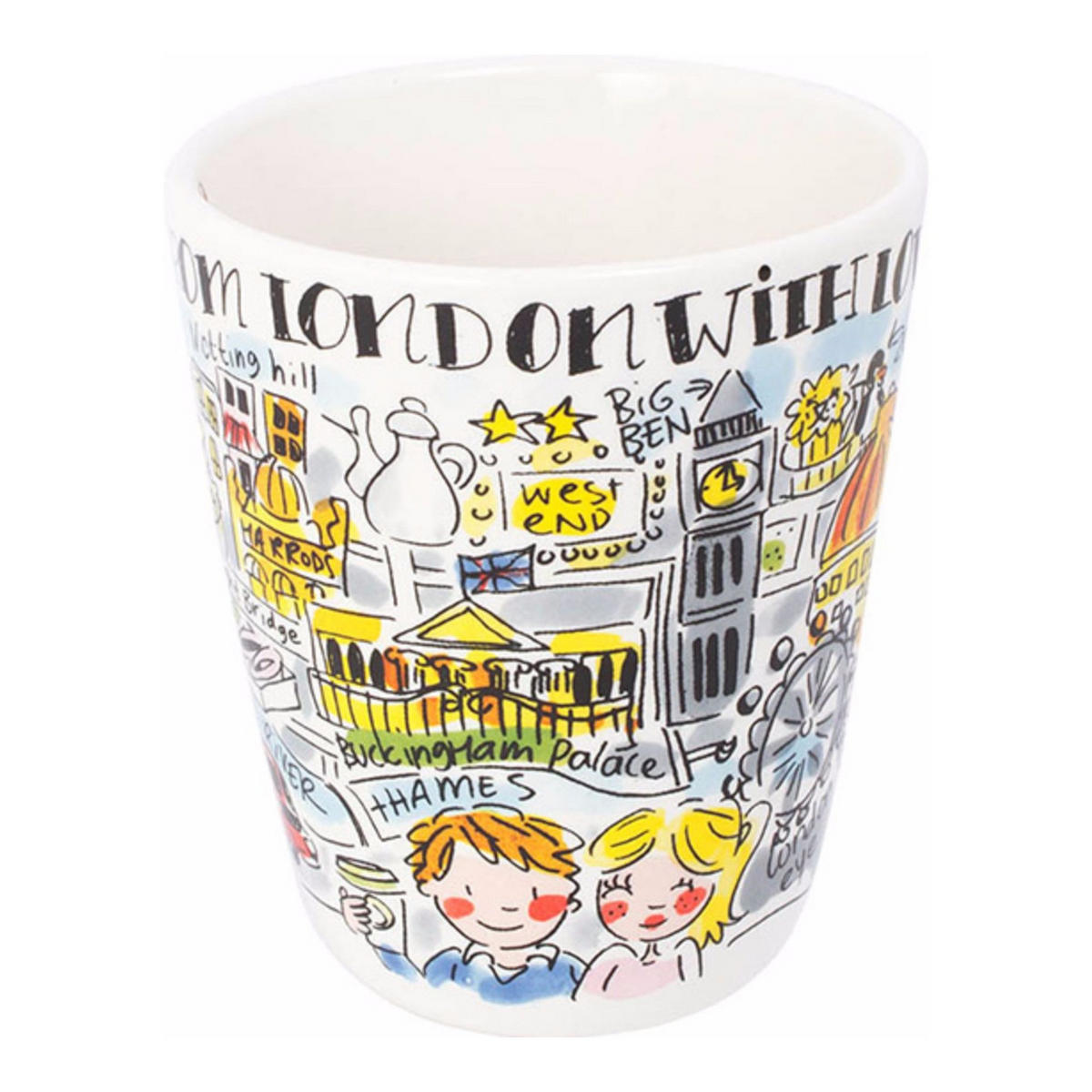 BECHER London in Bunt - 350 ml - Multicolor, Keramik (0.35L) - Blond Amsterdam