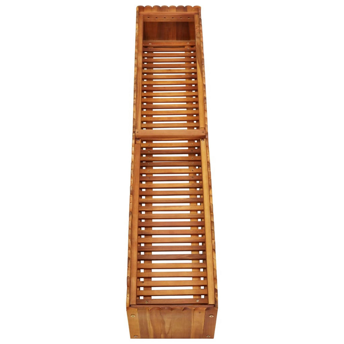 HOCHBEET aus Holz JONA 150x30x25 cm Akazienholz - Braun, Holz (150/25/30cm) - DELUKE