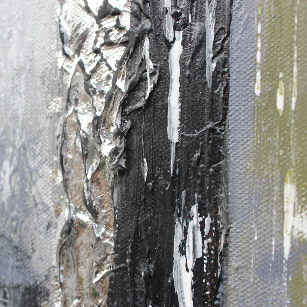 GEMÄLDE Megapolis auf Keilrahmen 200x100 cm - Schwarz, Holz (200/100cm) - YS-art gallery