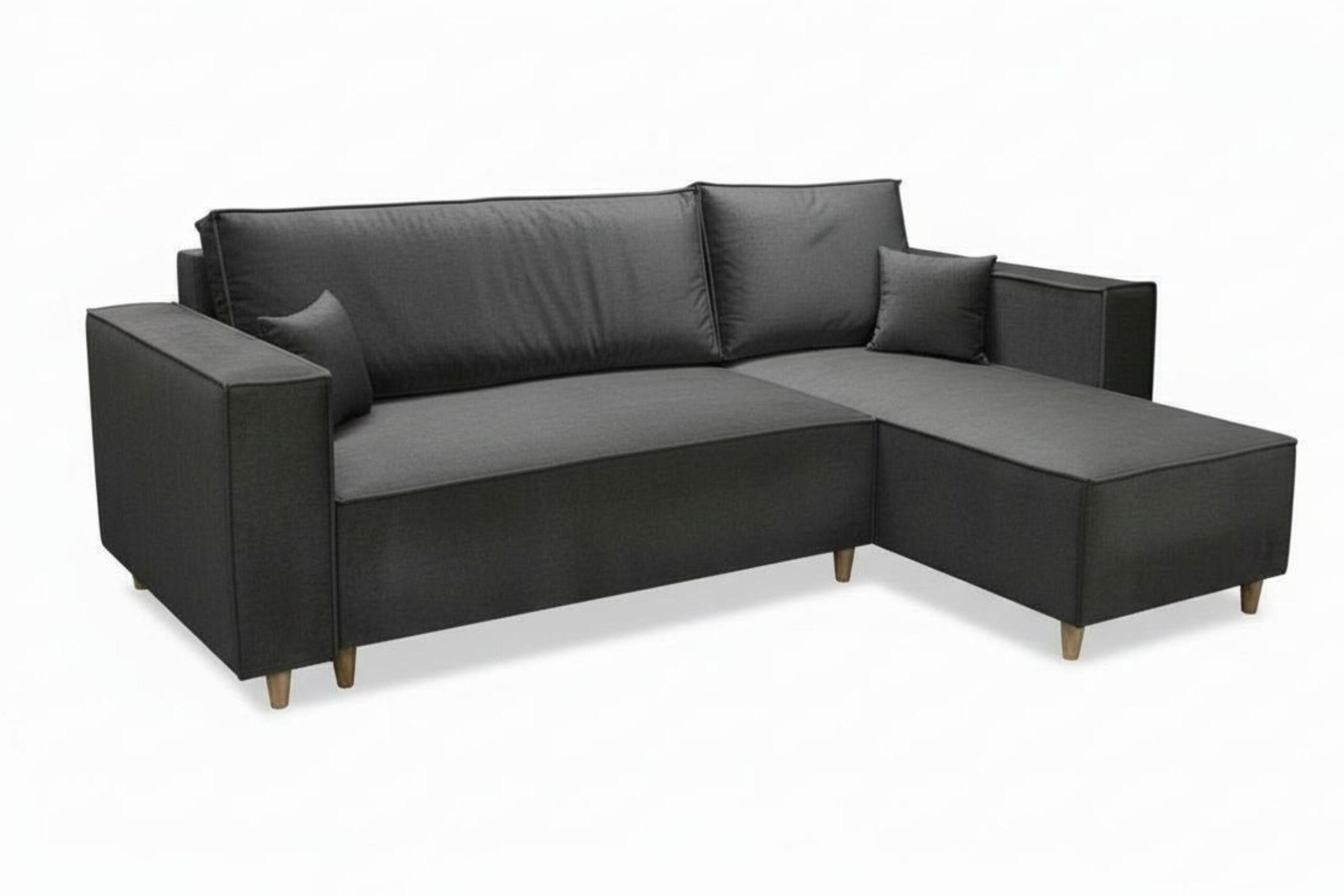 Marpur Ecksofa Dunkelgrau 249x142 cm