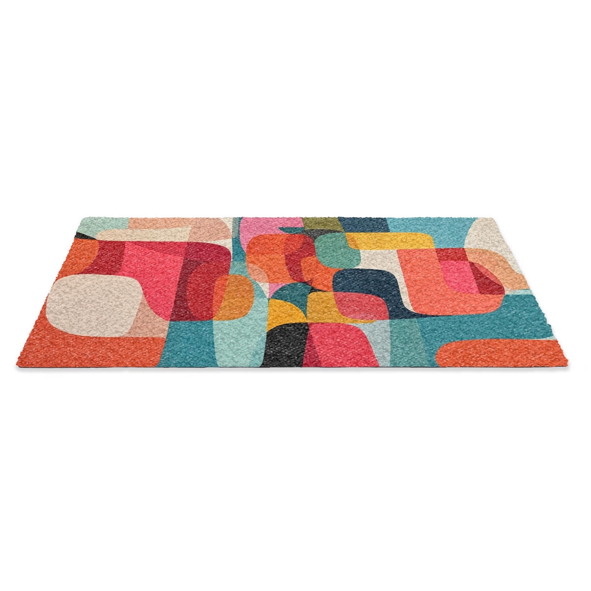 FUSSMATTE Formen - Bunt - Abstrakt - Flugzeuge Sauberlaufmatte 90x60 cm - Multicolor, Kunststoff (90/0.4cm) - MuchoWow