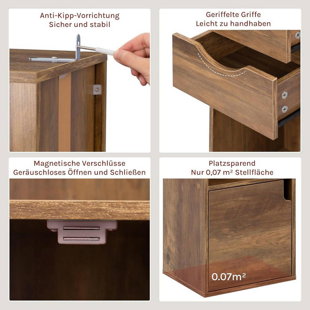 BÜCHERREGAL 30x158x24 cm, Braune Holzoptik - Teakfarben, Holzwerkstoff (30/158/24cm) - Woltu