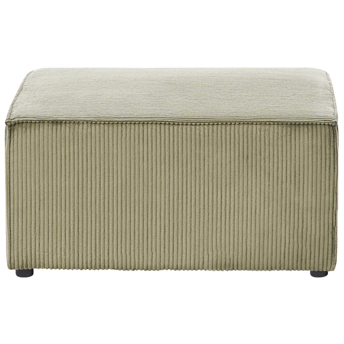 OTTOMANE Lemvig 83/83/41 cm - Grün, Textil (83/41/83cm) - Beliani