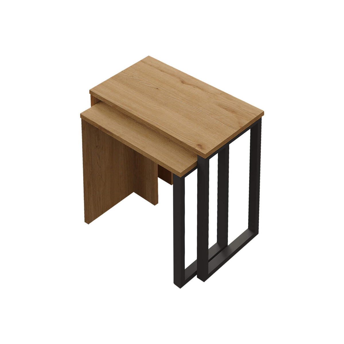 COUCHTISCHSET 2er Set - Braun, Holzwerkstoff (29.5/51/53cm) - Mobili Rebecca