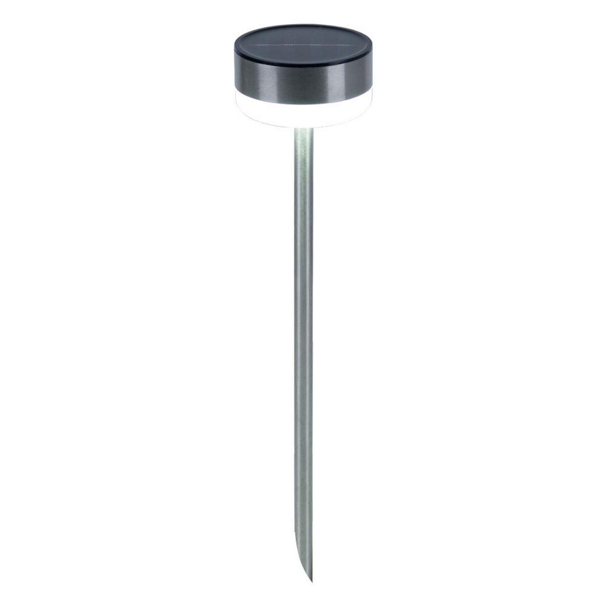 LED AUSSENLEUCHTE Edelstahl Silber 2er Set - Silberfarben, Metall (9/9/39cm)