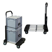 TRANSPORTWAGEN Taurus klappbar 150 97x46x76cm Traglast 150kg - Silberfarben, Metall (76/46/97cm) - PROREGAL