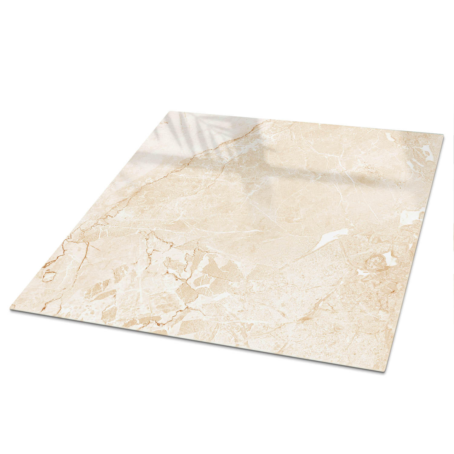 TISCHPLATTE 50x50 cm – Beige Stein - Beige, Glas (50/50/0.4cm) - Wallfluent