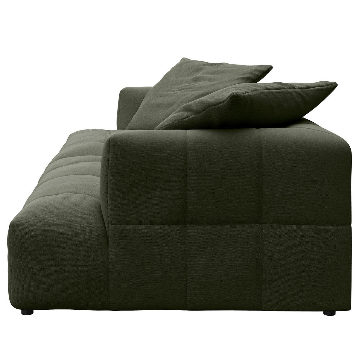 BIGSOFA - Schwarz/Grün, Holz/Kunststoff (270/72/93cm) - home24