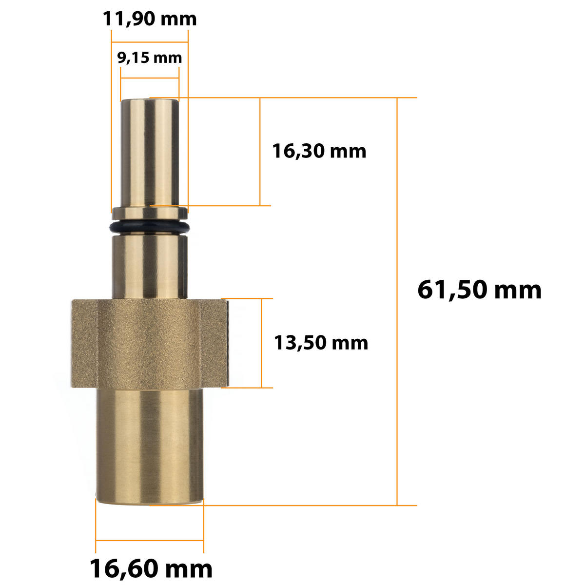 SCHLAUCH Universal - Kanalreinigungsschlauch 20 m, 160 bar, Düse 1+3, 1/4 Zoll Gewinde, 60 °C - Multicolor, Kunststoff/Metall (10/10/10cm)
