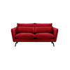 SOFA Layla 2,5-Sitzer-Velluto 7 - Rot, Holz/Textil (197/95/98cm)