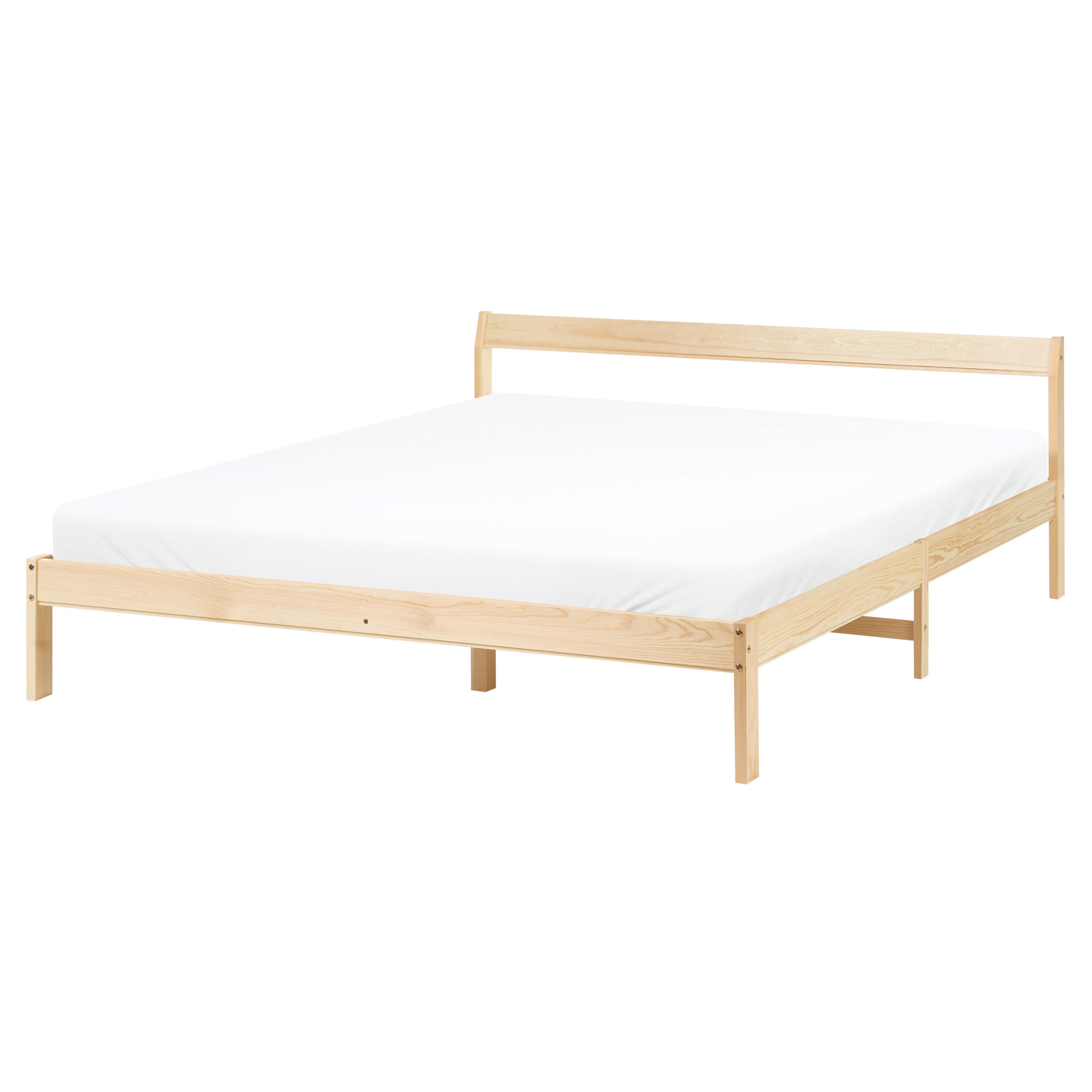 Beliani Bett Hellbraun, Braun 160x200 cm