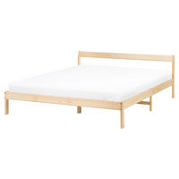 BETT mit Lattenrost 160/200 Kiefernholz Hellbraun Madone - Hellbraun/Braun, Holz (160/200cm) - Beliani