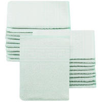 WASCHHANDSCHUH, 20er-Set, 16x22 cm, 80% Baumwolle, 20% Polyester, Grün - Grün, Naturmaterialien (16/22cm) - Zollner