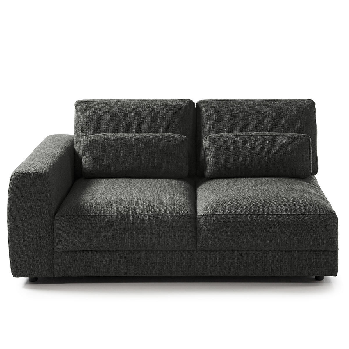 2-SITZER MODULSOFA - Grau, Textil (158/74/117cm) - home24