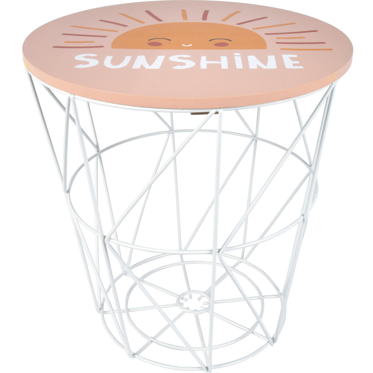 Home Styling Collection Kindertisch Rosa 30x30x30 cm