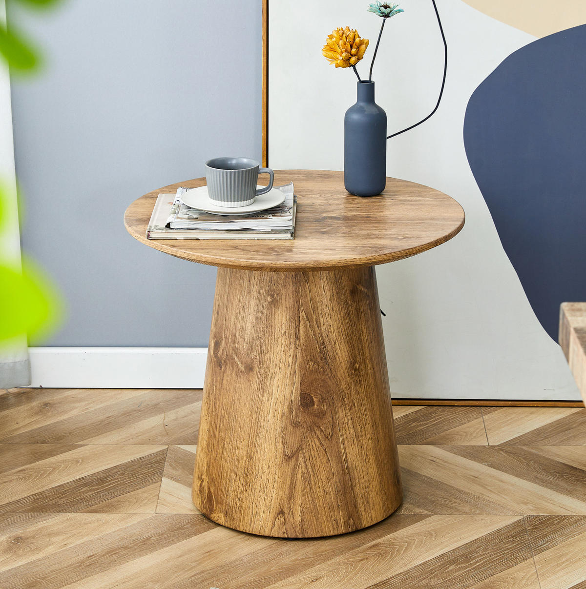 COUCHTISCH 50/48 cm in Holzoptik aus MDF mit hoher Tragkraft - Naturfarben, Holzwerkstoff (50/50/48cm) - OKMYHOME