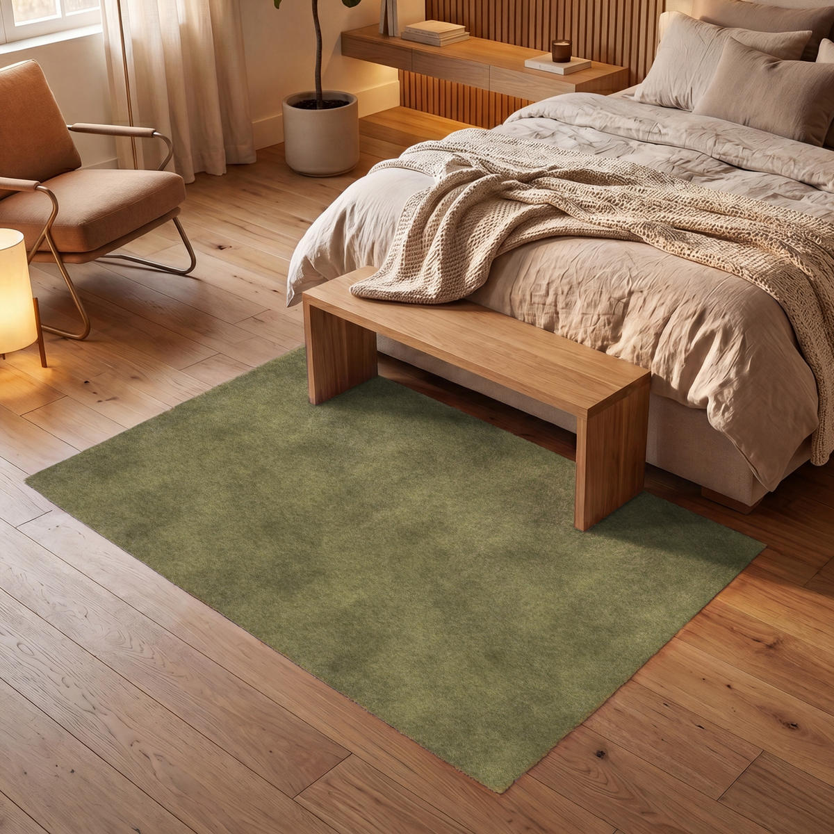 KOBERCE - Textúra - abstraktná - zelená - 180x120 cm - olivovozelená, textil/plast (180/0.4cm) - OnlyWow