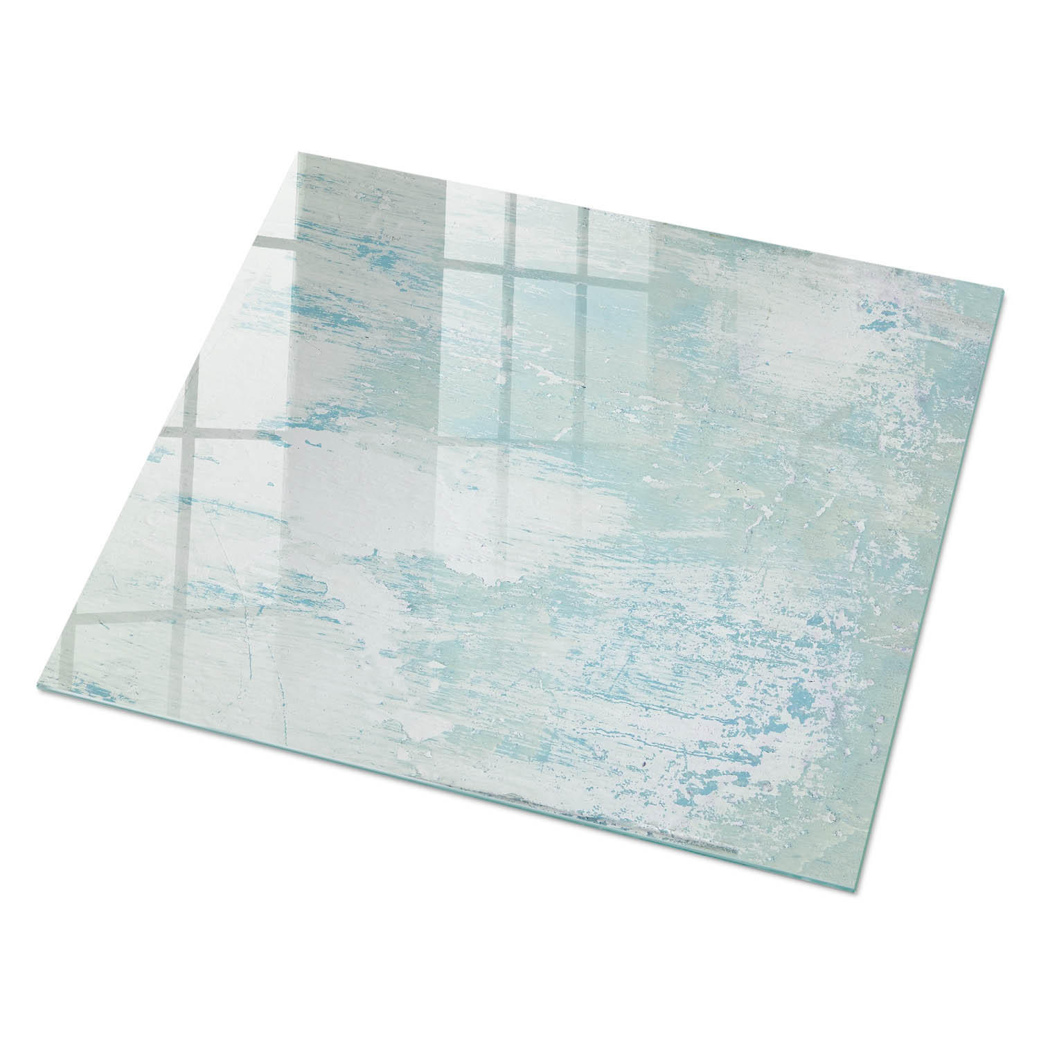 GLASPLATTE 80x60 cm – Malerische Textur - Braun, Glas (0.4/80/60cm) - ArtPrintCave