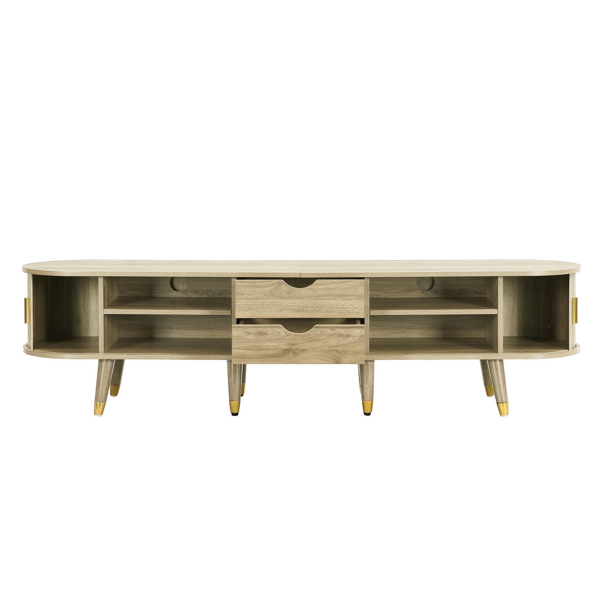TV-LOWBOARD Eichefarben 175/38/45 cm - Eichefarben, Holzwerkstoff (175/45/38cm) - PANGIVO