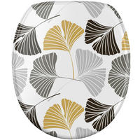WC Sitz mit Absenkautomatik Ginkgo - Weiß, Holzwerkstoff (38/6/47cm) - Sanilo