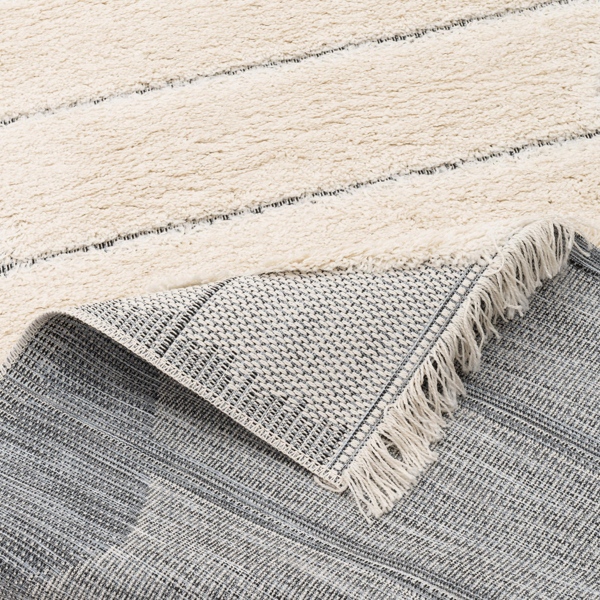 IN & OUTDOOR TEPPICH SHAGGY SYLT TREND - Grau, Textil (160/230cm) - Pergamon