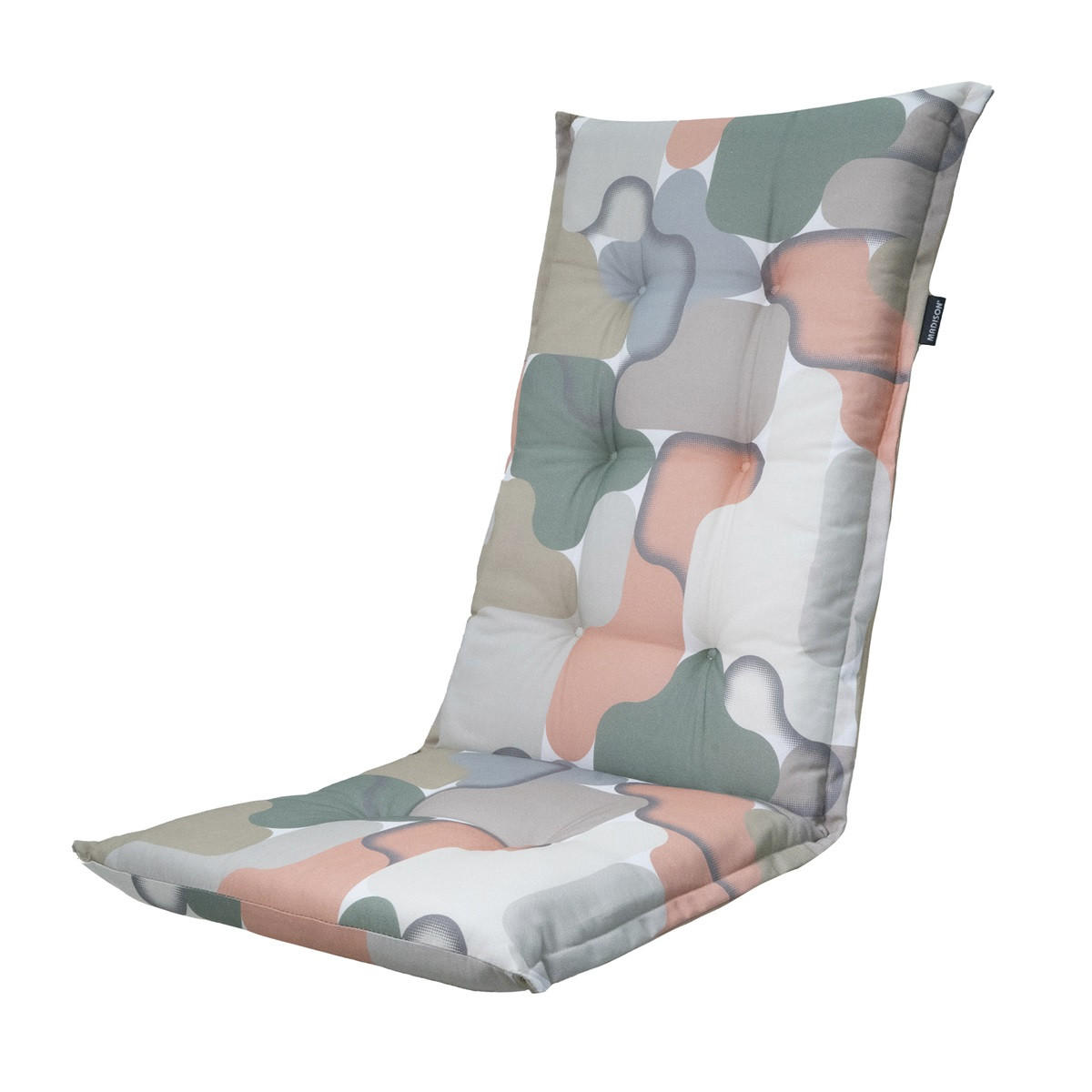 GARTENSTUHLKISSEN Grafi 123/50 cm 4er-Set - Hellgrau/Altrosa, Textil (50/7/123cm) - Madison