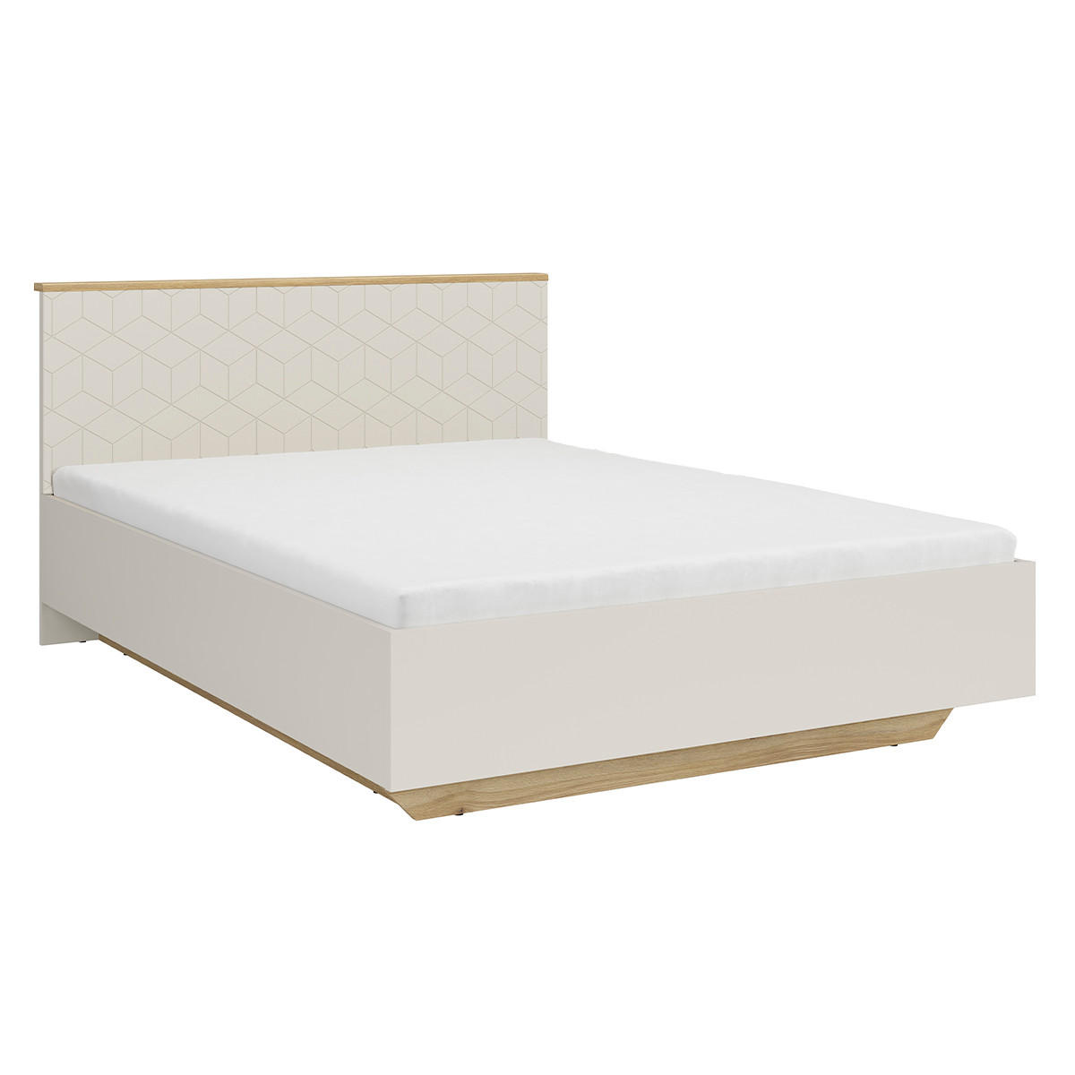 BOXBETT 160/200 Naya Kaschmir - Beige, Holzwerkstoff (160/200cm) - Petits-meubles