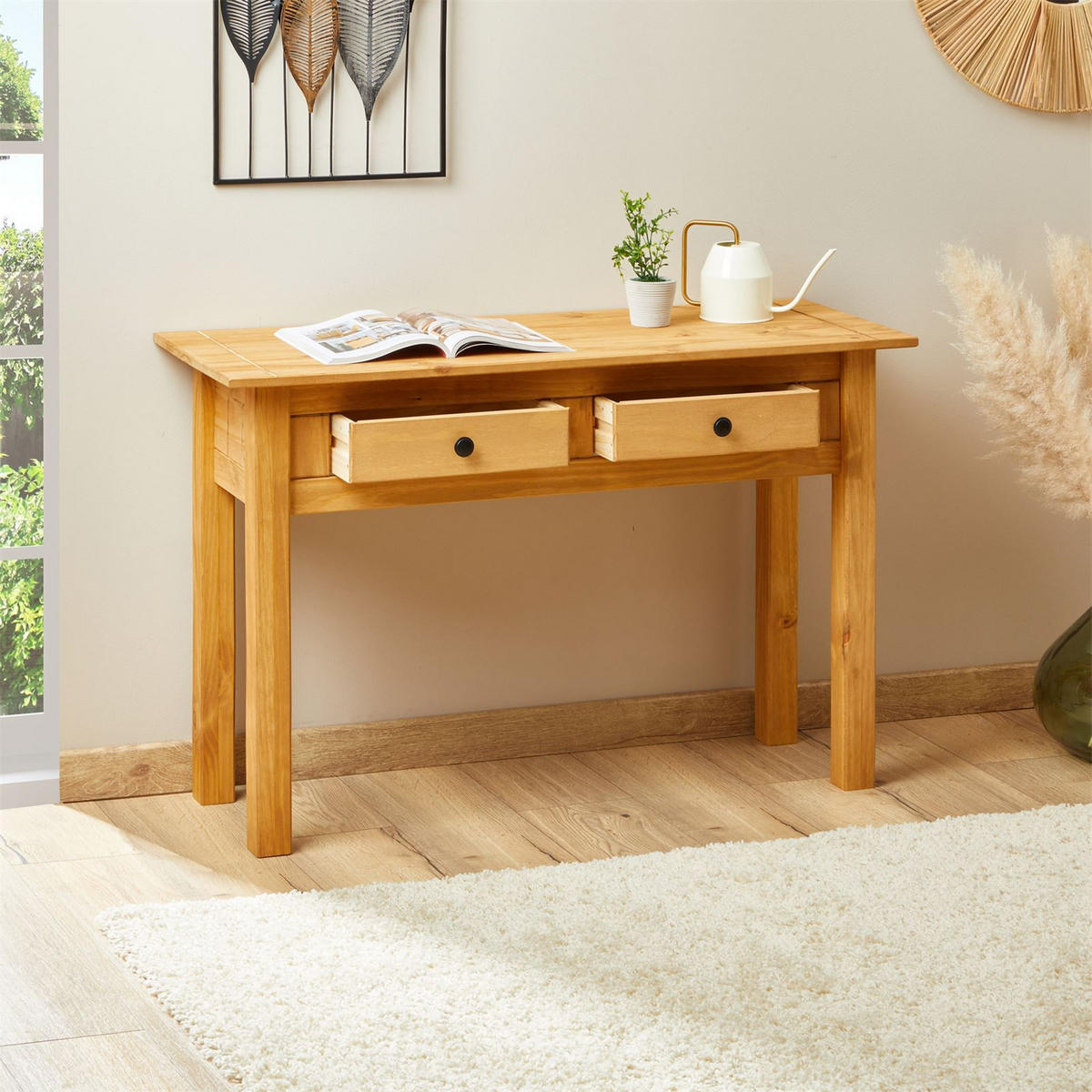 KONSOLENTISCH CANCUN - Kieferfarben, Holz (41/110/72cm) - CARO-Möbel