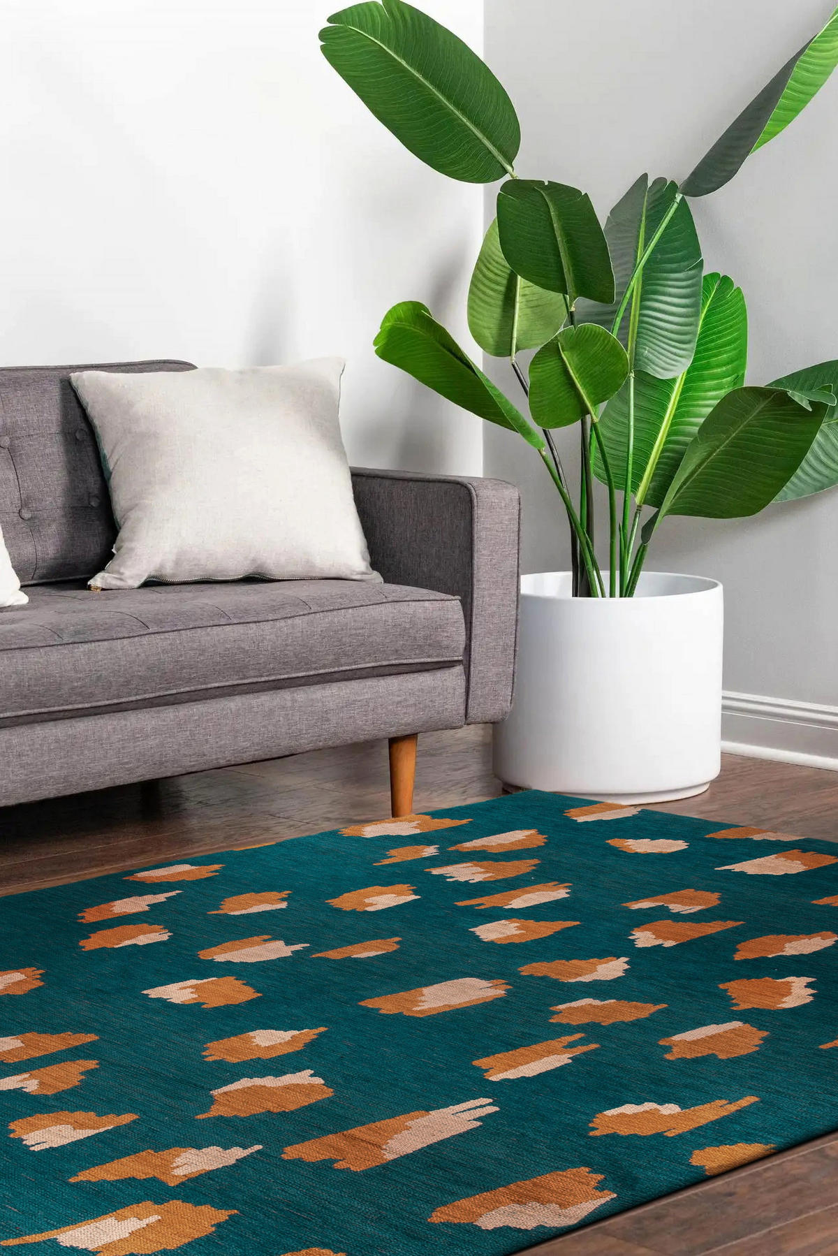 TEPPICH modern Flachgewebe ARIES Blau 140x200 cm - Blau, Textil (140/200cm) - Novatrend