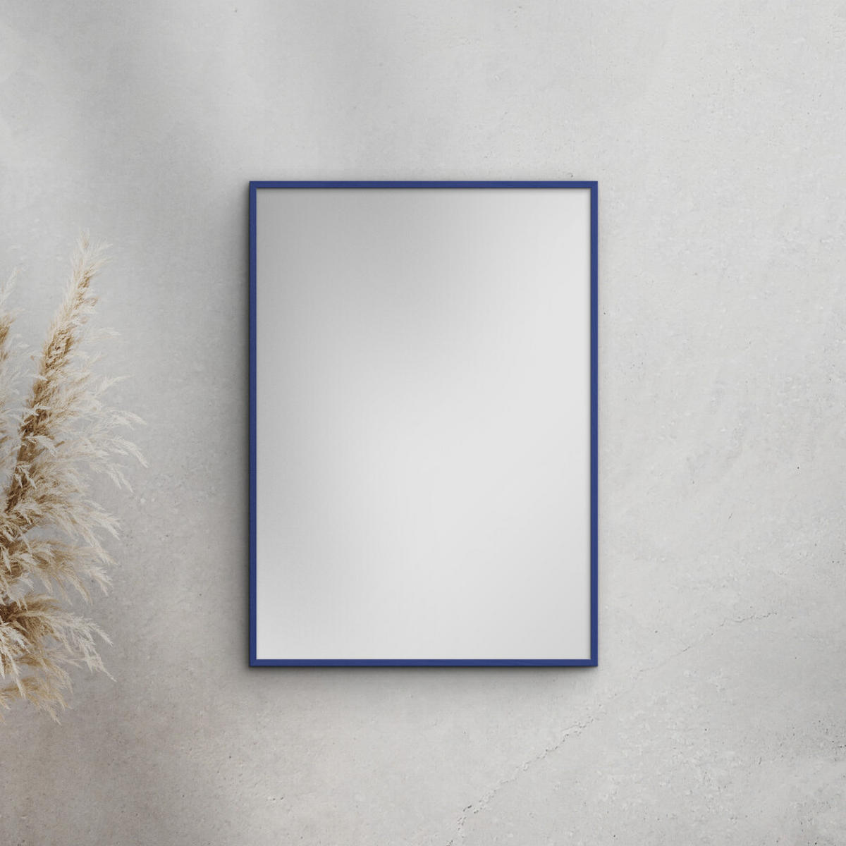 SPIEGEL - Blaues Holz - Blau, Holz/Papier (70/100/2cm) - Poster&Frame