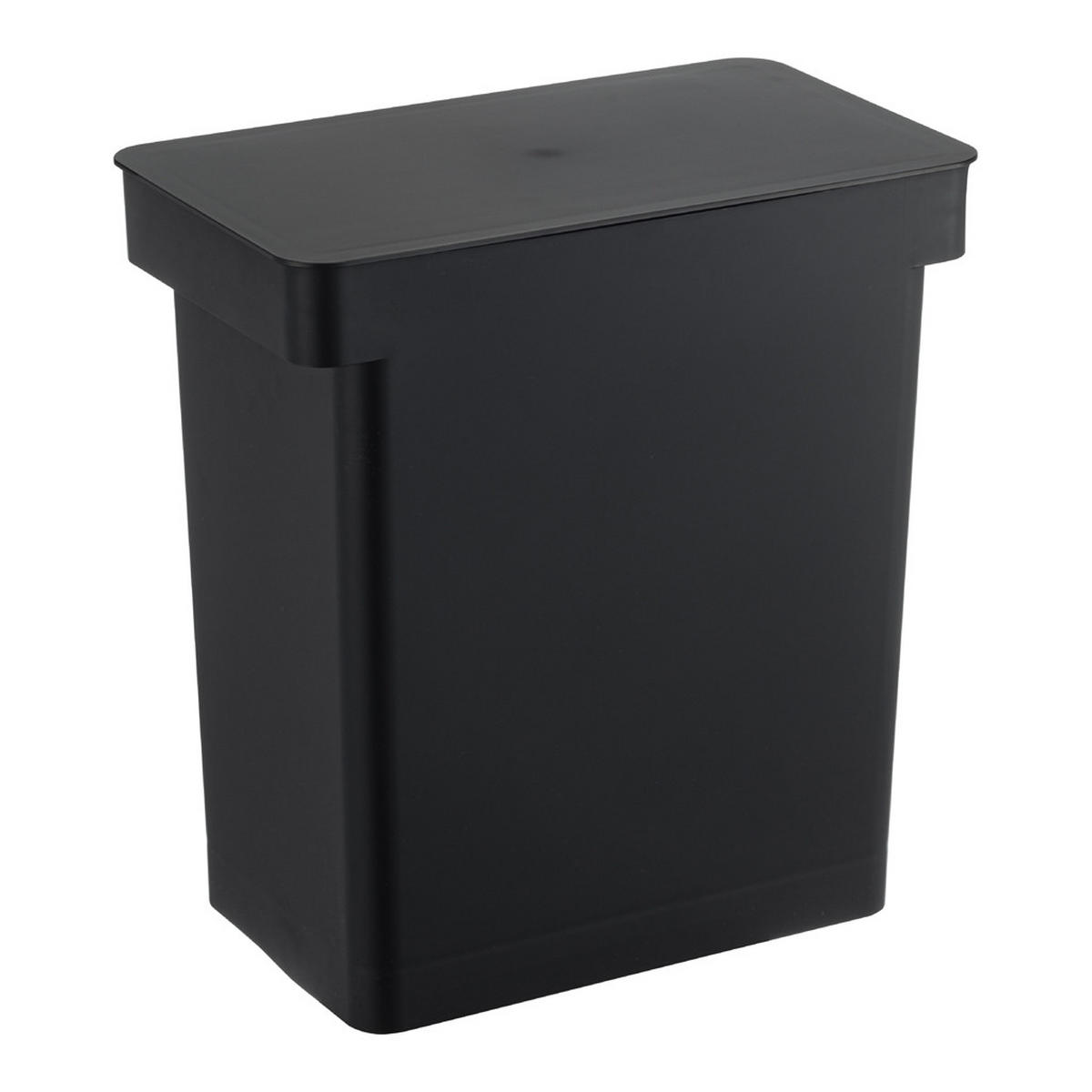 ABFALLEIMER Tower 5428 42,5/41/24 cm - Schwarz, Kunststoff (41/42.5/24cm) - Yamazaki