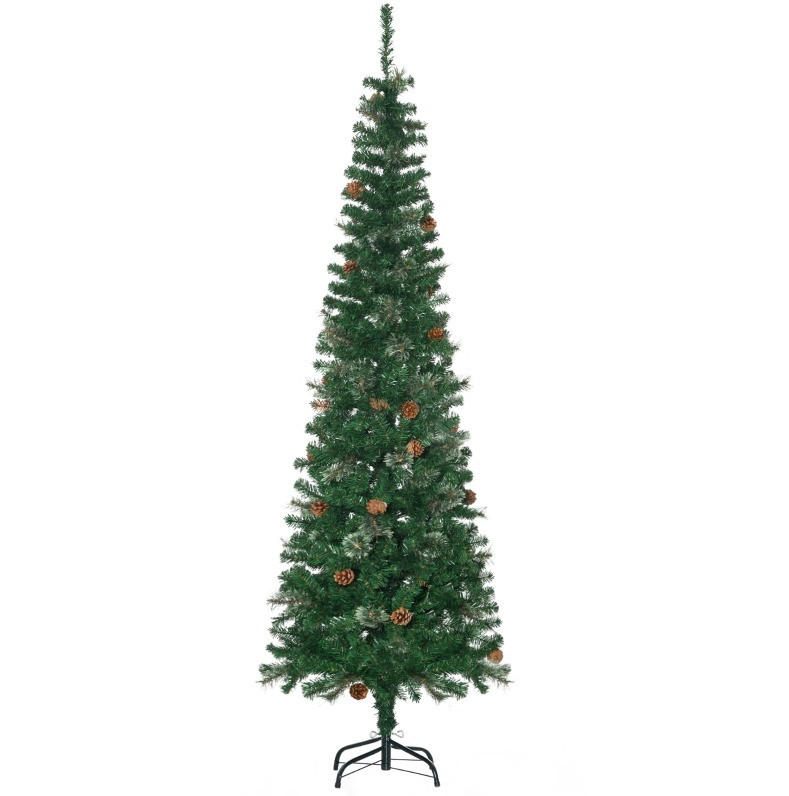 WEIHNACHTSBÄUME 54/54/195 cm grün aus Kunststoff flammenhemmend - Grün, Kunststoff (195cm) - OKWISH