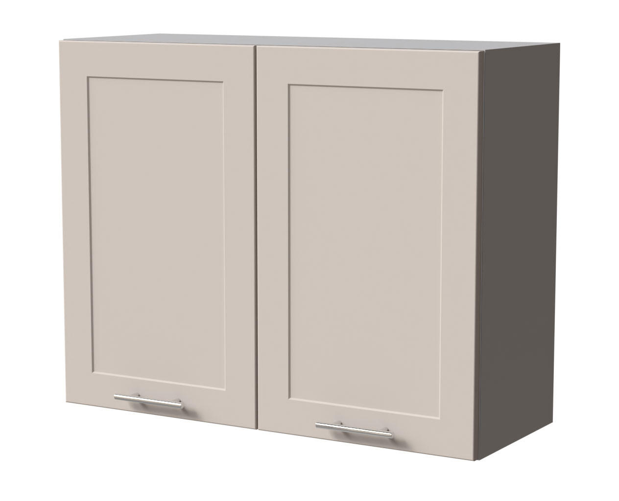 HÄNGESCHRANK Oslo W3/90 Grau / Kaschmir Matt 90 / 32,5 / 72cm - Kaschmir/Grau, Holz/Holzwerkstoff (90/72/32.5cm) - Feldmann-Wohnen
