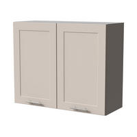HÄNGESCHRANK Oslo W3/90 Grau / Kaschmir Matt 90 / 32,5 / 72cm - Kaschmir/Grau, Holz/Holzwerkstoff (90/72/32.5cm) - Feldmann-Wohnen