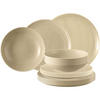 TELLER-SET Terra Sandbeige 18er Set - Beige, Keramik (1/1/1cm) - Seltmann Weiden