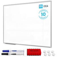 MAGNETISCHES Whiteboard 120x90 cm im Aluminiumrahmen - Weiß, Metall (120/90/1.4cm) - ALLboards