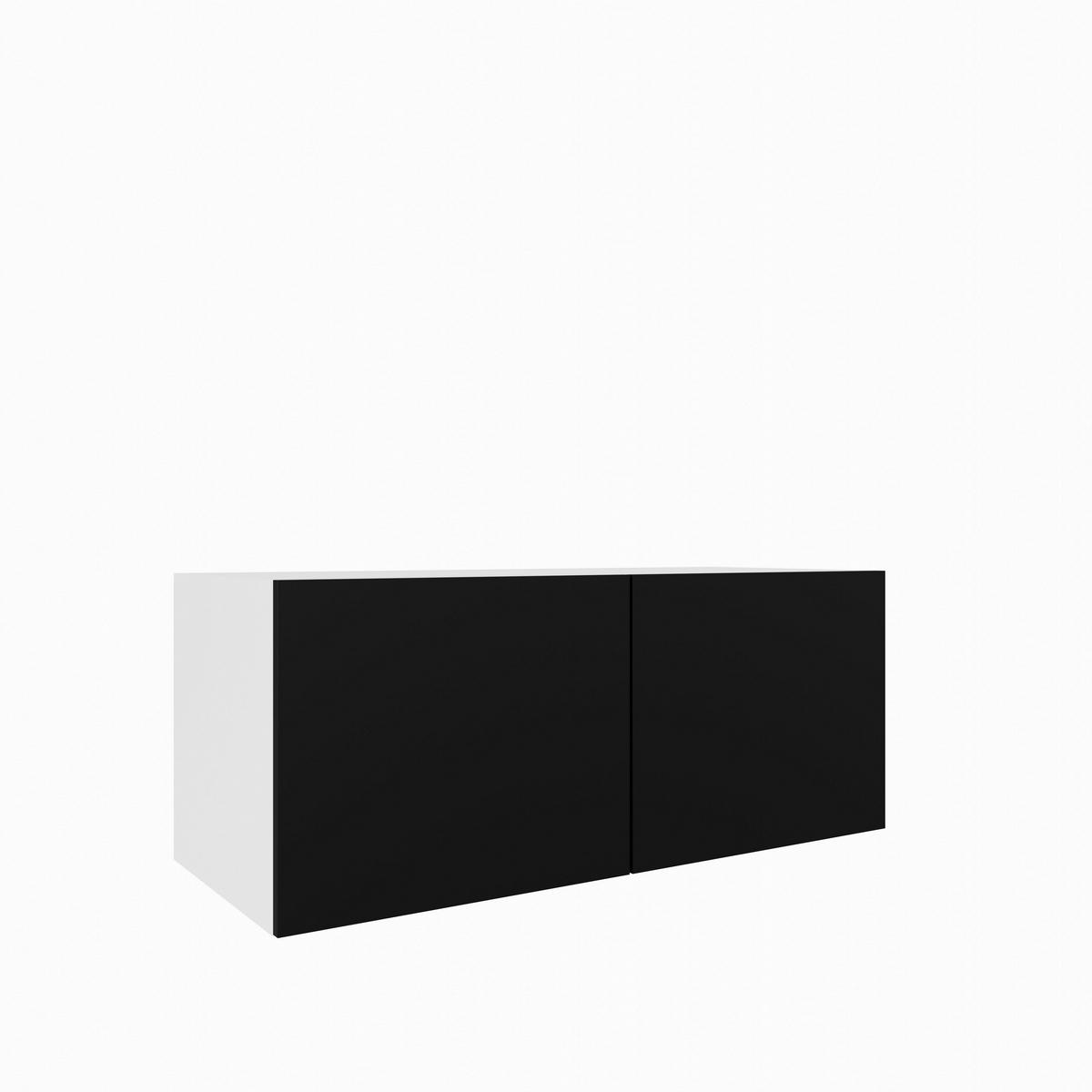 LOWBOARD MIVO 100/41/40 cm, Hängender TV-Schrank Weiß / Schwarz - Schwarz/Weiß, Holzwerkstoff (100/41/40cm) - MASSENO