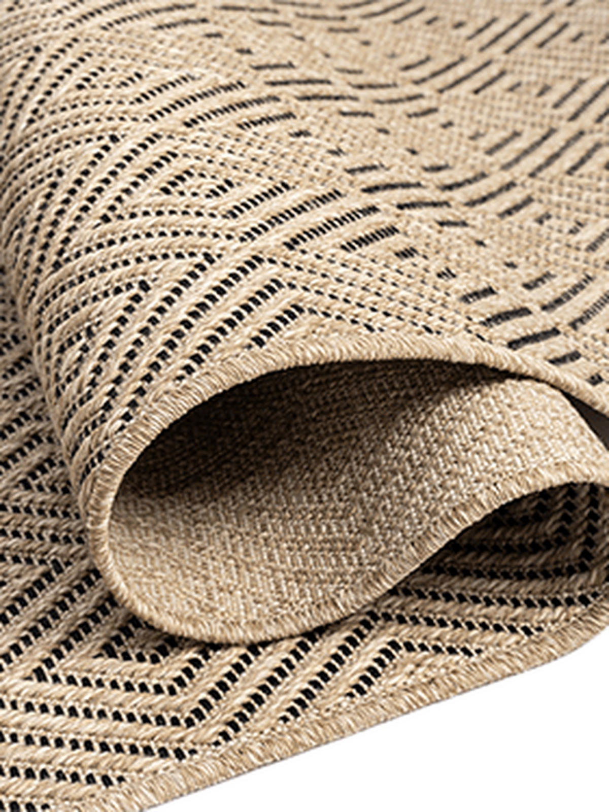 FLACHWEBTEPPICH Karo CORDEV Polypropylen Natur 160 x 230 cm - Beige, Textil (160/230cm) - KADIMA DESIGN