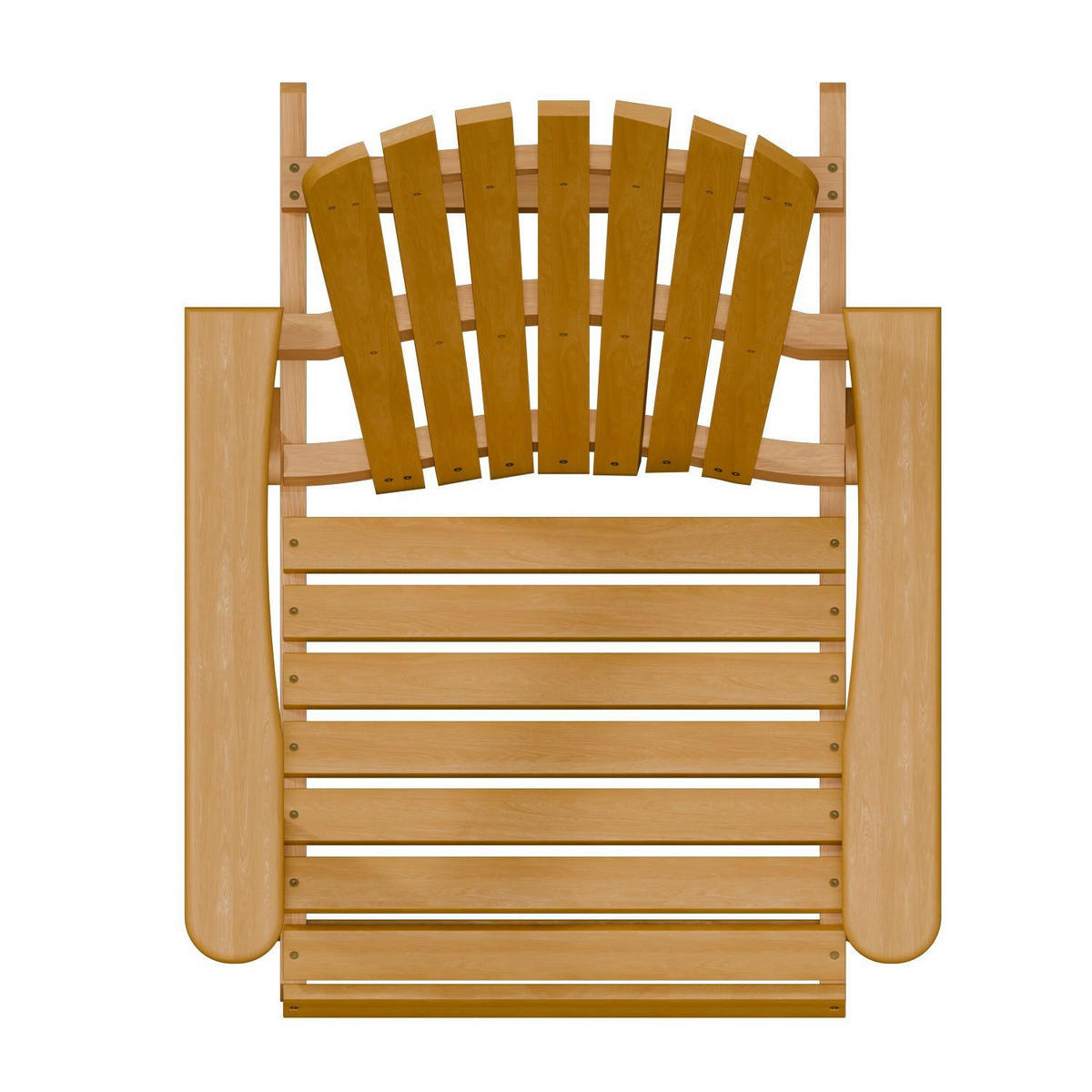 LIEGESTUHL Korfu Akazie klappbar - Naturfarben, Holz (69/94/85cm) - Juskys