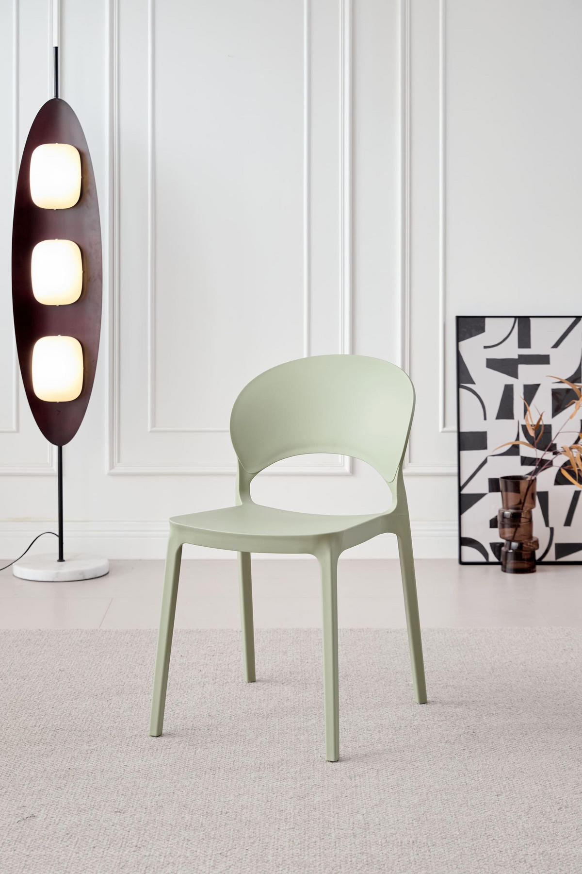 STAPELSTUHL Quito 47x58x78 cm, Kunststoff, Grün - Grün, Kunststoff (47/78/58cm) - dasmöbelwerk