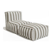 GARTENSITZGRUPPE im Set - 2 -Sitzer - Olefin - beige, weiß - NOUMARA - Beige, Textil - Vente-Unique