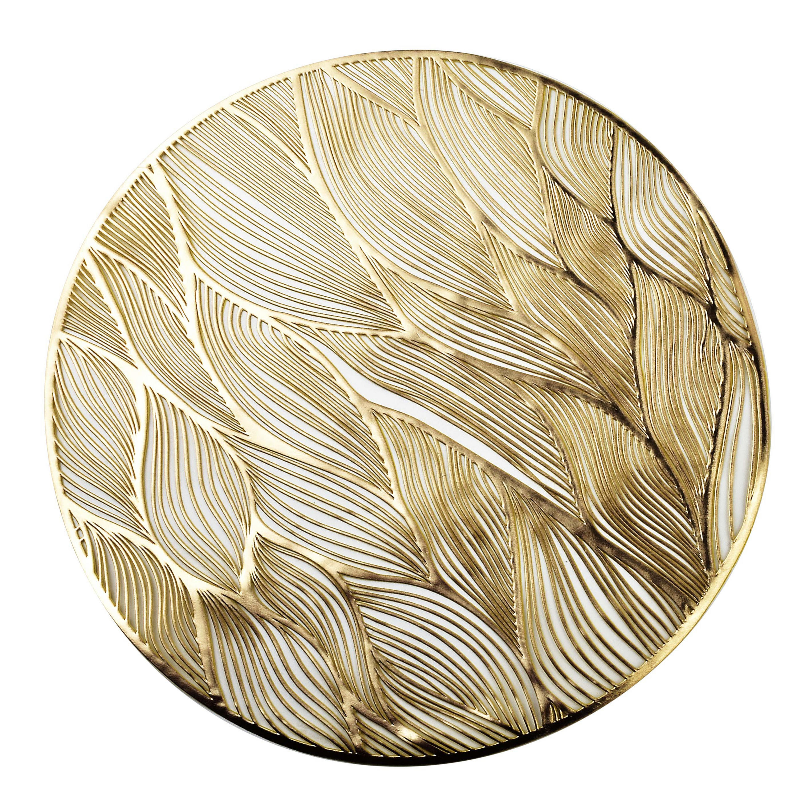 TISCHSET Mandy Gold 38/38 cm Kunstoff - Goldfarben, Kunststoff (38/38cm) - Mondex