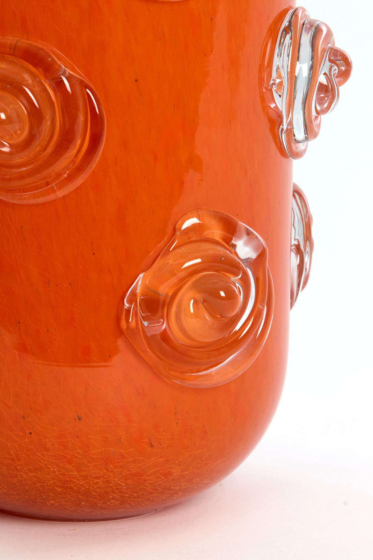 VASE Barenda Orange Ø20/30 cm - Orange, Glas (20/30cm) - Light & Living