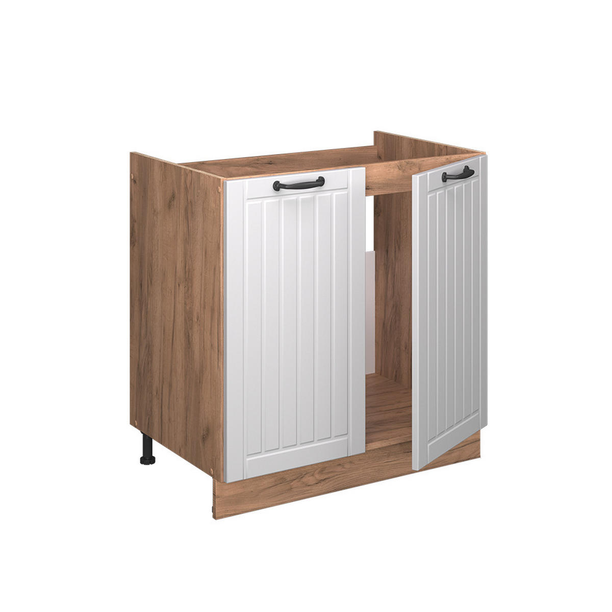 SKŘÍŇKA POD DŘEZ Fame-Line Bílý venkovský dům - bílá/medově dubová, kompozitní dřevo (80/82/60cm) - Vicco