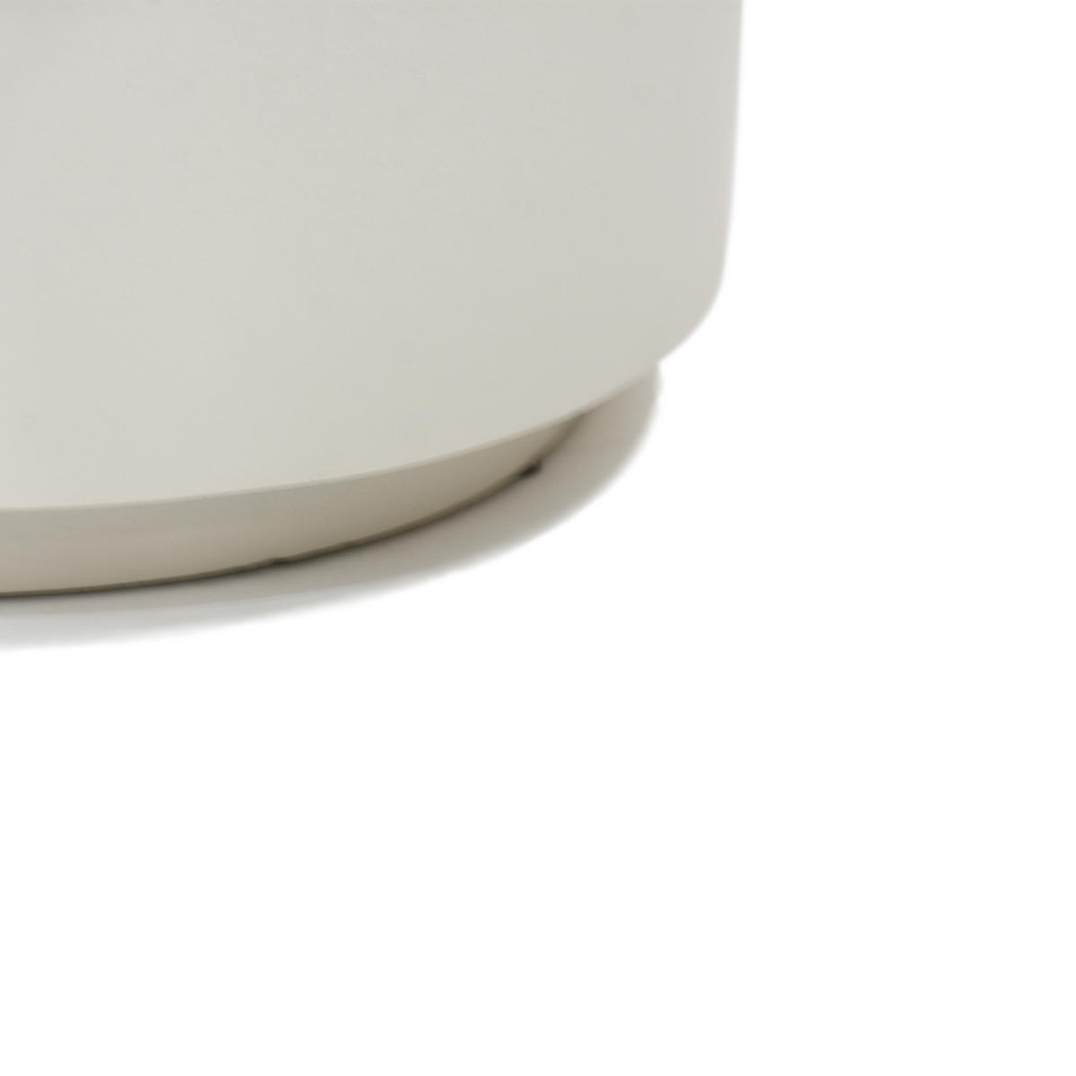 BEISTELLTISCH ROME Rund Groß Zementoptik 45 x 45 x 51 cm - Creme, Naturmaterialien (45/45/51cm) - Elementi