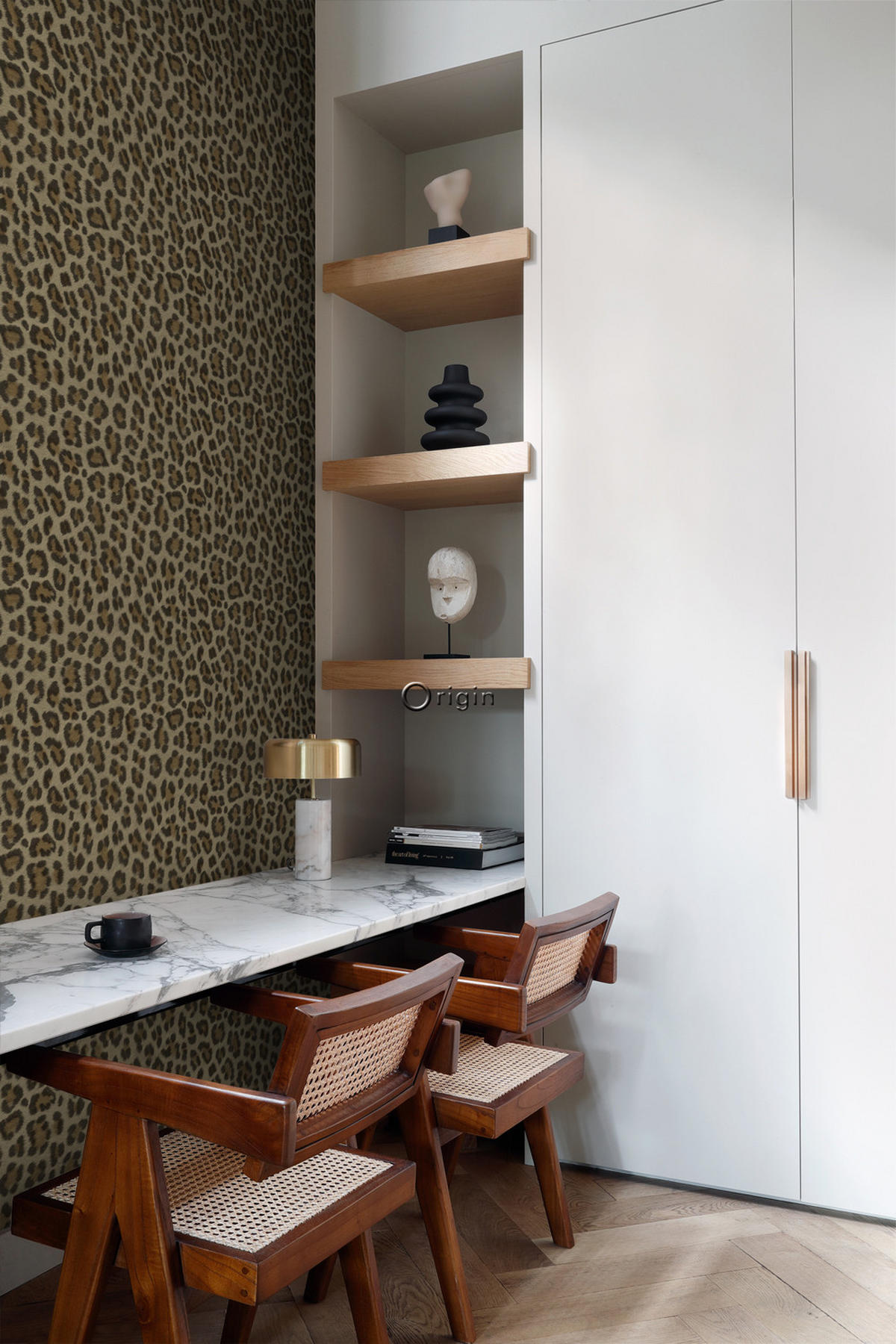 TAPETE Leopardenmuster 53 cm x 10.05 m - Braun, Papier (53/1000cm) - Origin Wallcoverings