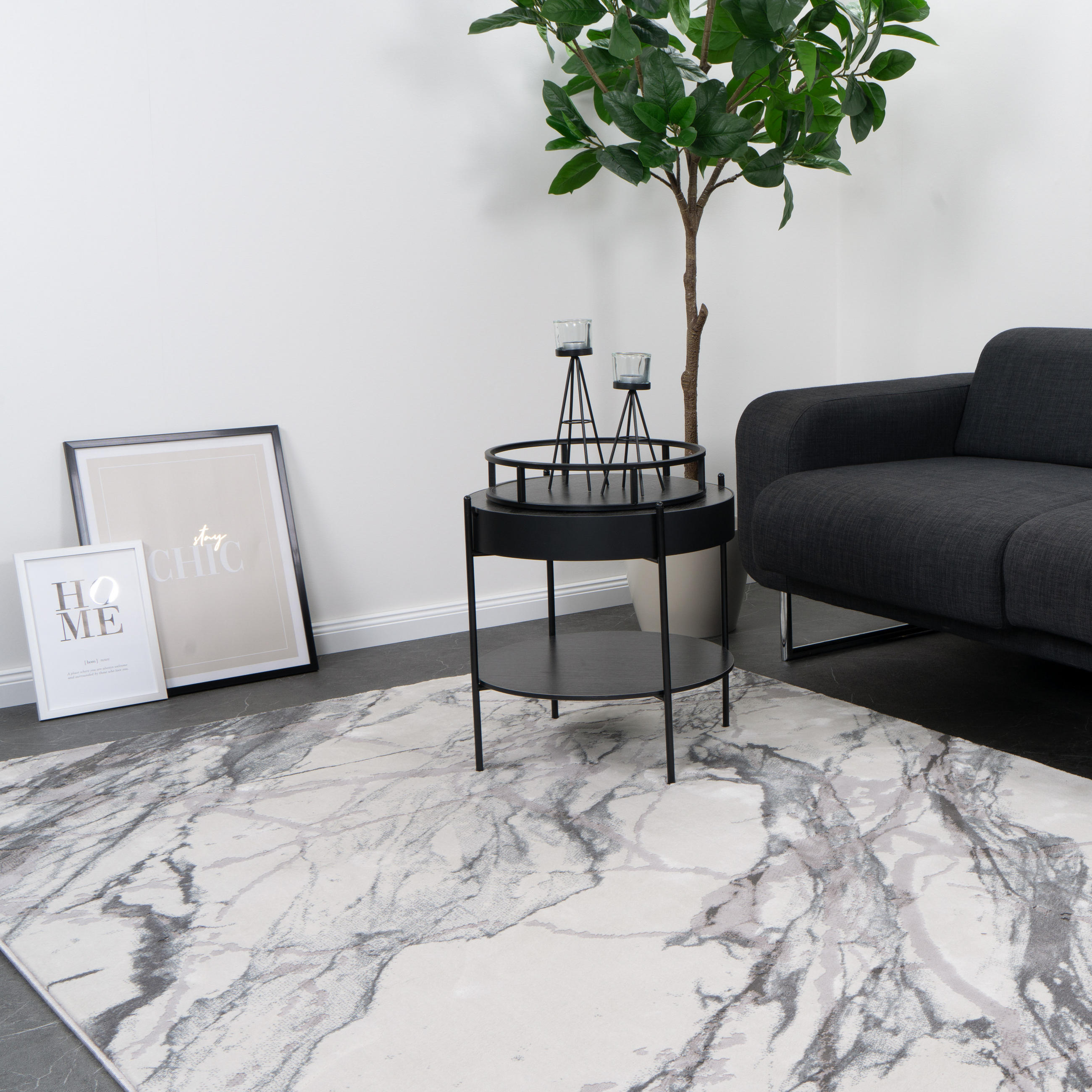 VINTAGE-TEPPICH ALEGRA 120/170 cm Grau - Hellgrau, Naturmaterialien/Textil (120/170cm) - Consilio Concept