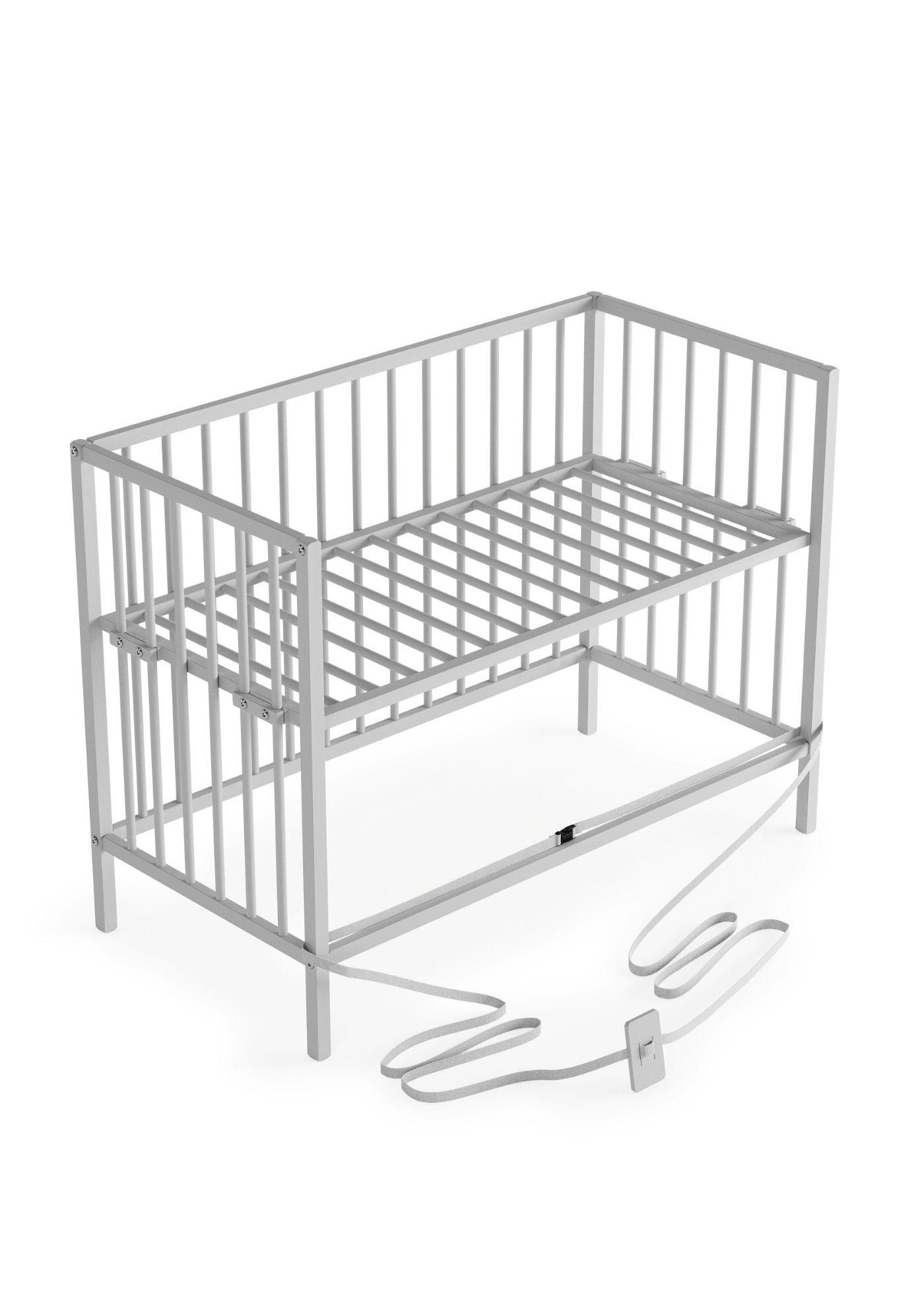 BEISTELLBETT mit Umbauseite - weiß - Dreamy 4 in 1 Bett - Weiß, Holz (120/90/60cm) - Sämann – make a difference.