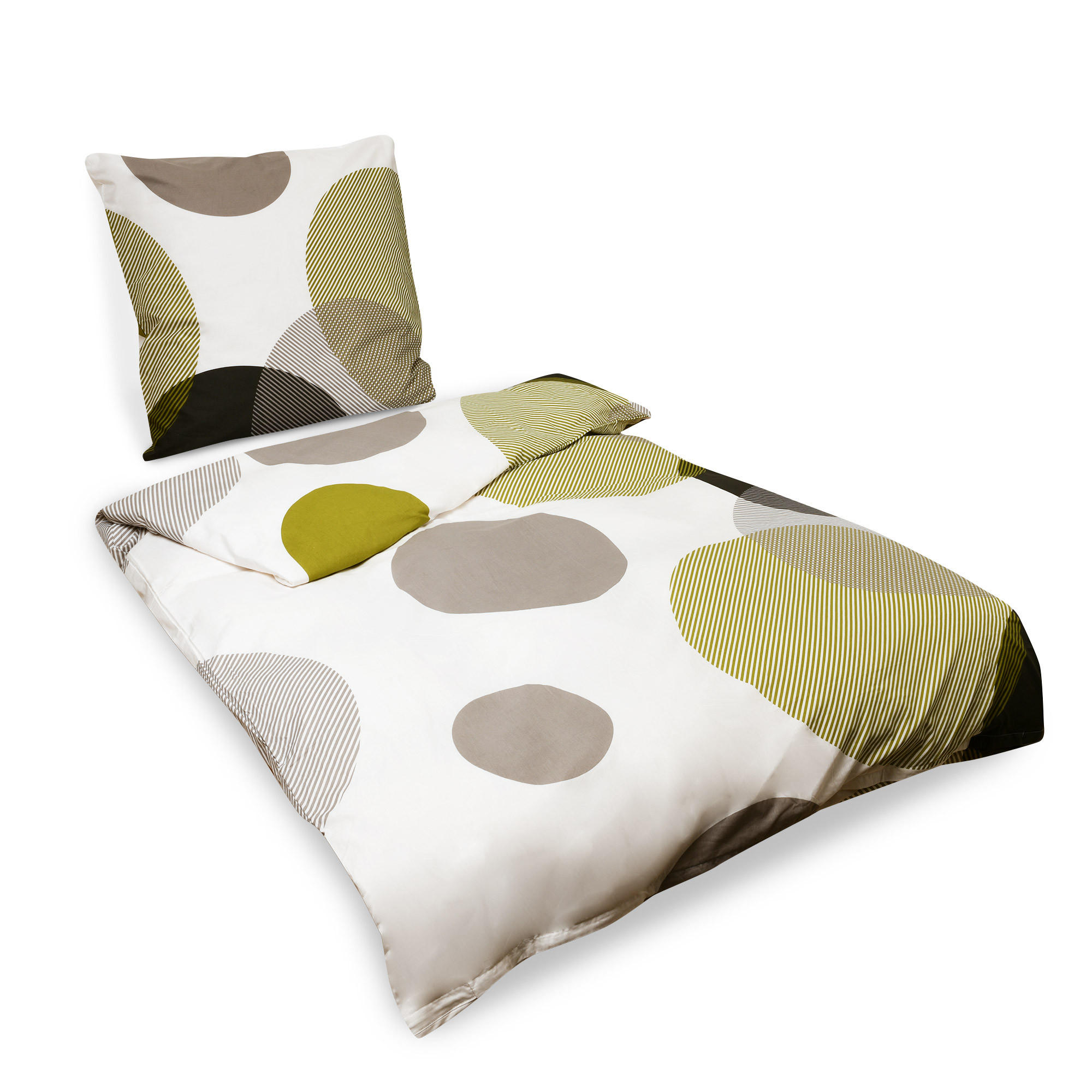 BETTWÄSCHE Nela 135x200cm + Kissenbezug 80x80cm Ornamente Renforcé 2er Set - Multicolor, Textil (135/200cm)